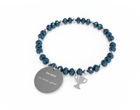 Bracciale 10 Buoni Propositi Donna Crystal in Acciaio B-5252/BL - B-5252/BL